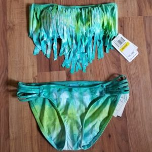 Lucky Brand Swim - Lucky Brand Tie Dye Fringe Bikini Lucky Brand Swim - Lucky Brand Tie Dye Fringe Bikini